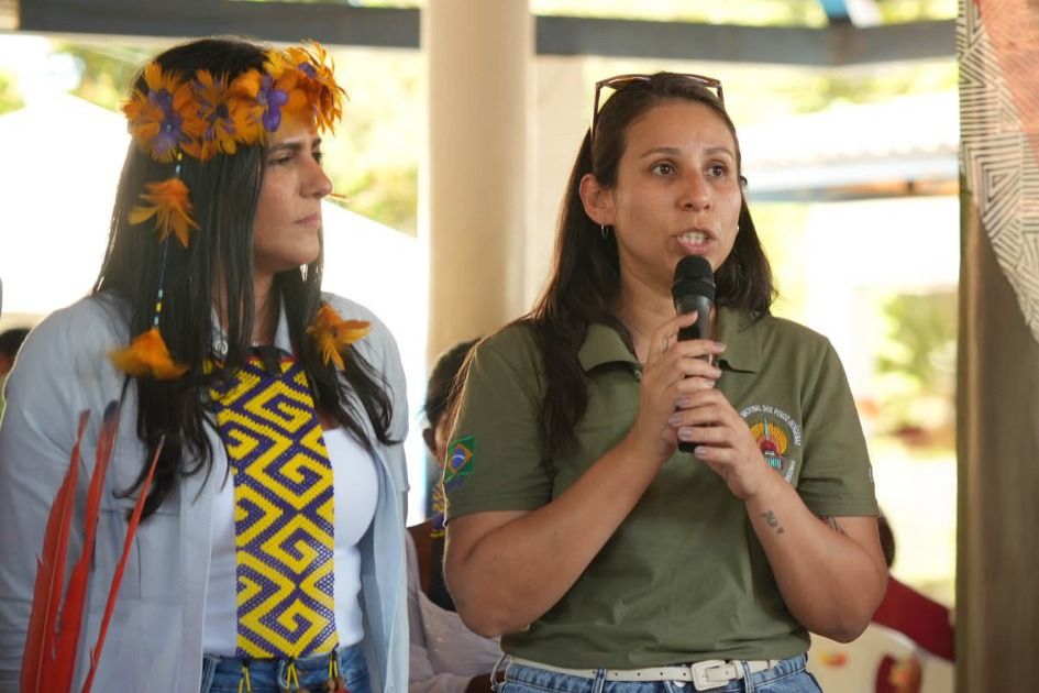 Rafaela Coxini Karajá disse que quando se leva todas essas instituições pra dentro do território está se efetivando os direitos dessas comunidades indígenas