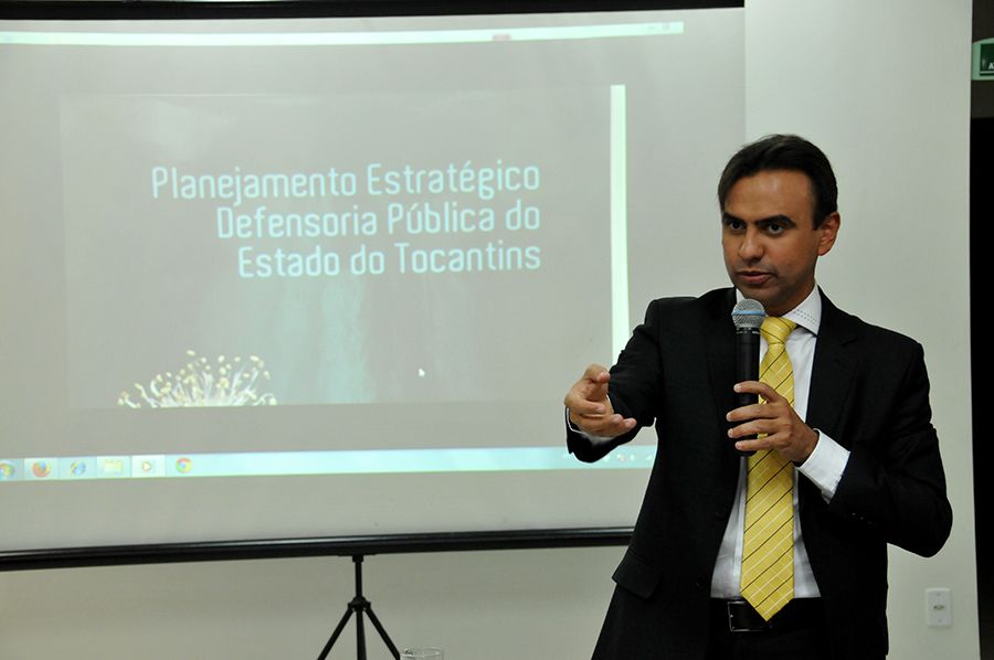 Defensor público geral, Marlon Amorim durante Alinhamento Estratégico durante