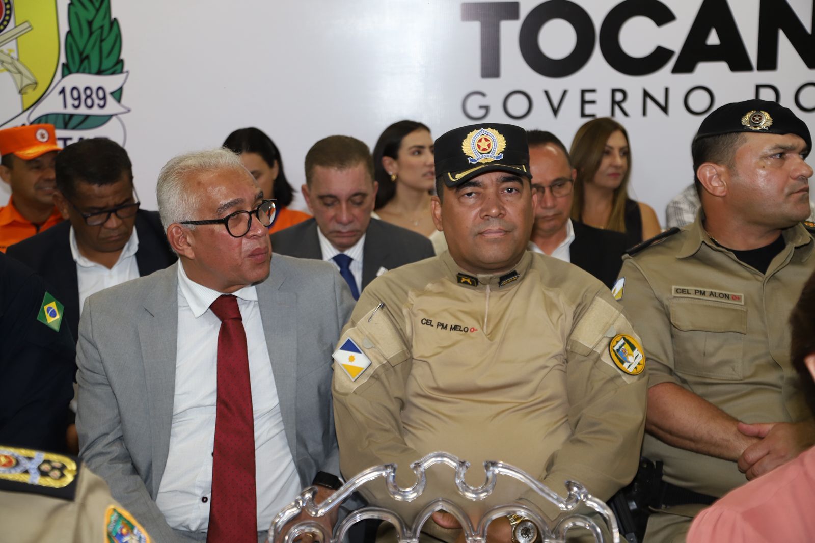 Defensor público Marcello Tomaz (E) representou a Defensoria Pública do Tocantins na solenidade
