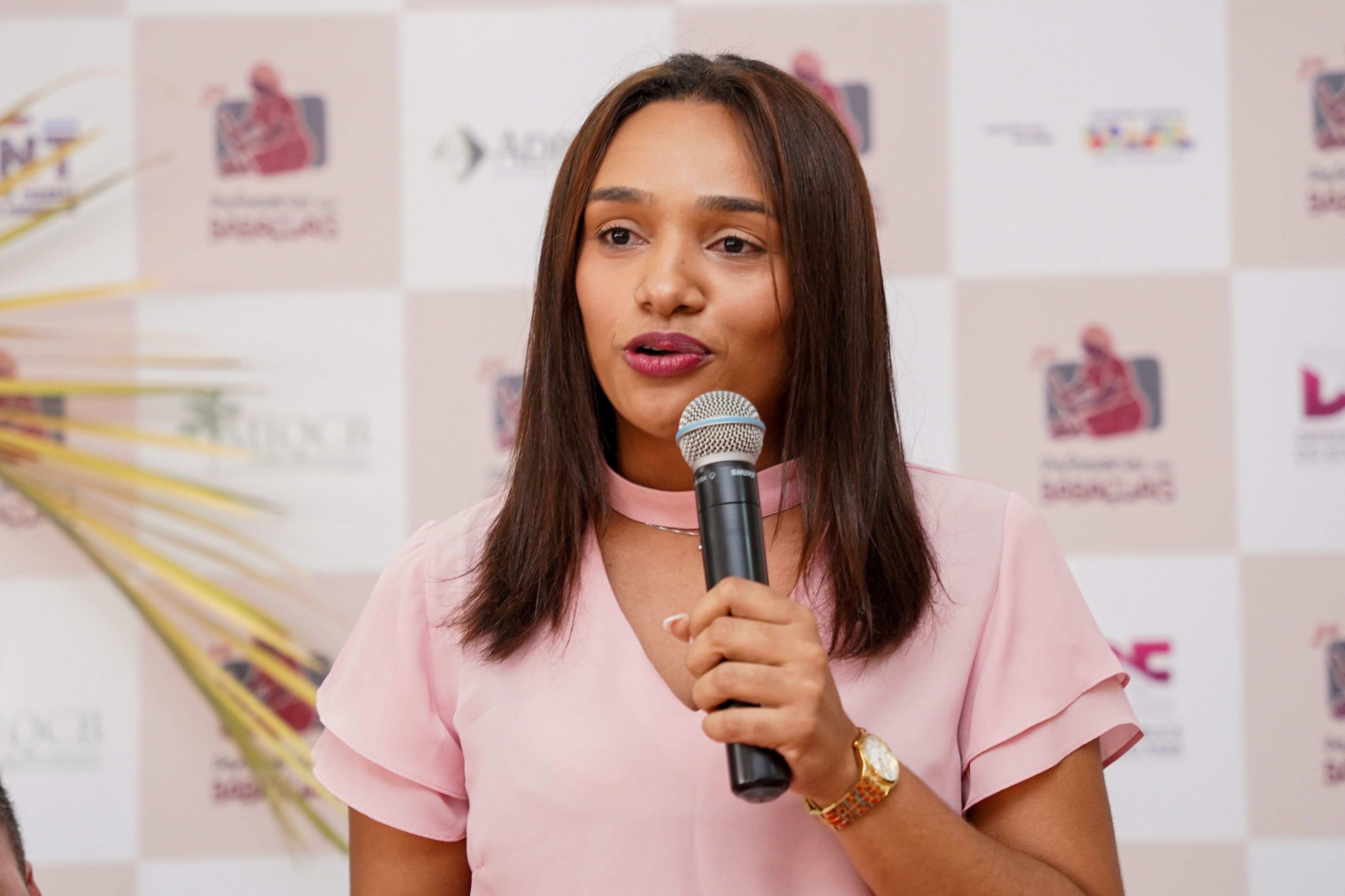 Secretária de estado da Mulher, Larissa Rosenda presente na ação