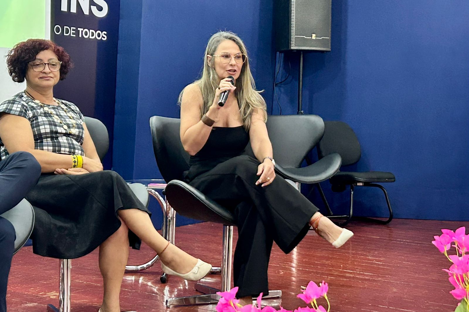 Franciana Di Fátima falou ao público sobre atuação dos conselheiros e também sobre o NDDH.