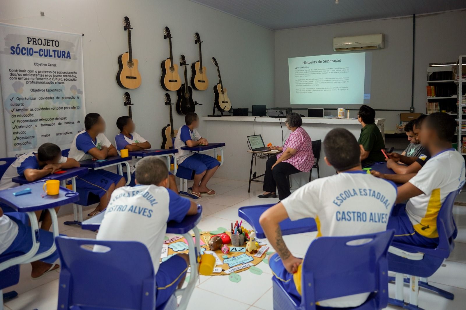 Atividades forma realizadas Centro de Internação Provisória Norte, em Santa Fé do Araguaia