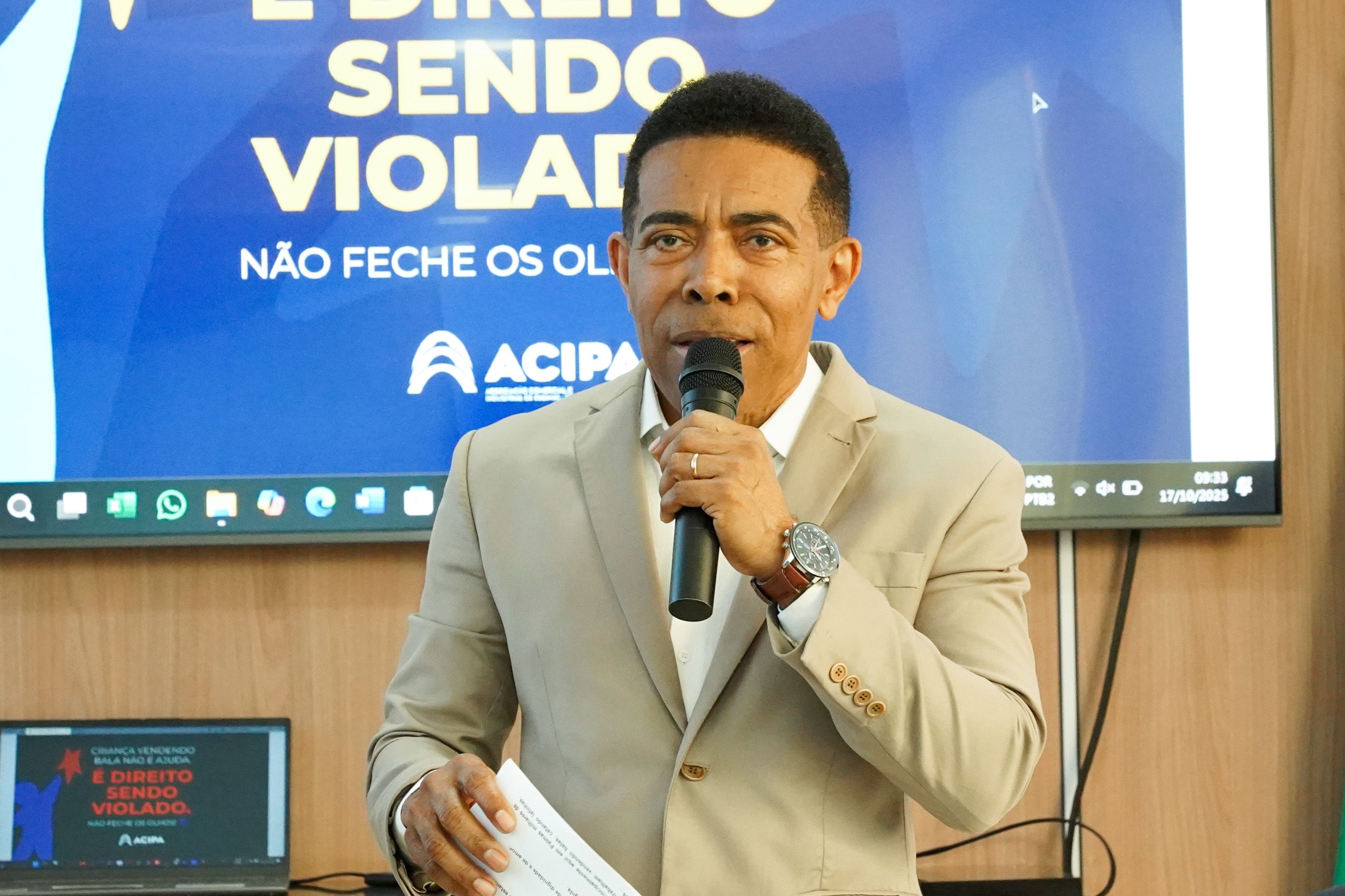 O presidente da Acipa, empresário Joseph Madeira, destacou ainda que a Campanha visa sensibilizar também a sociedade civil de maneira geral