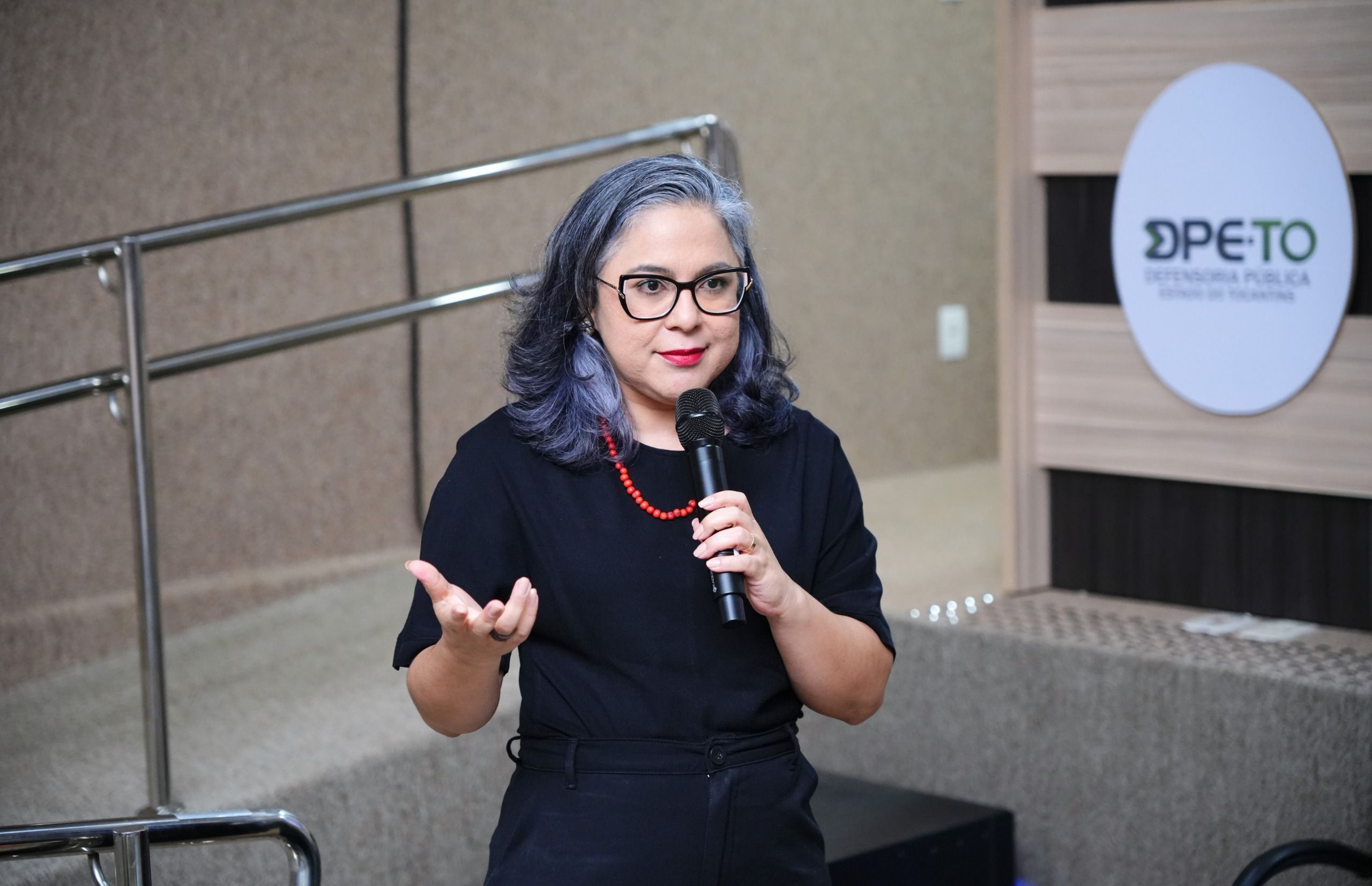 A coordenadora do DPagra, defensora pública Kenia Martins, representou a Instituição
