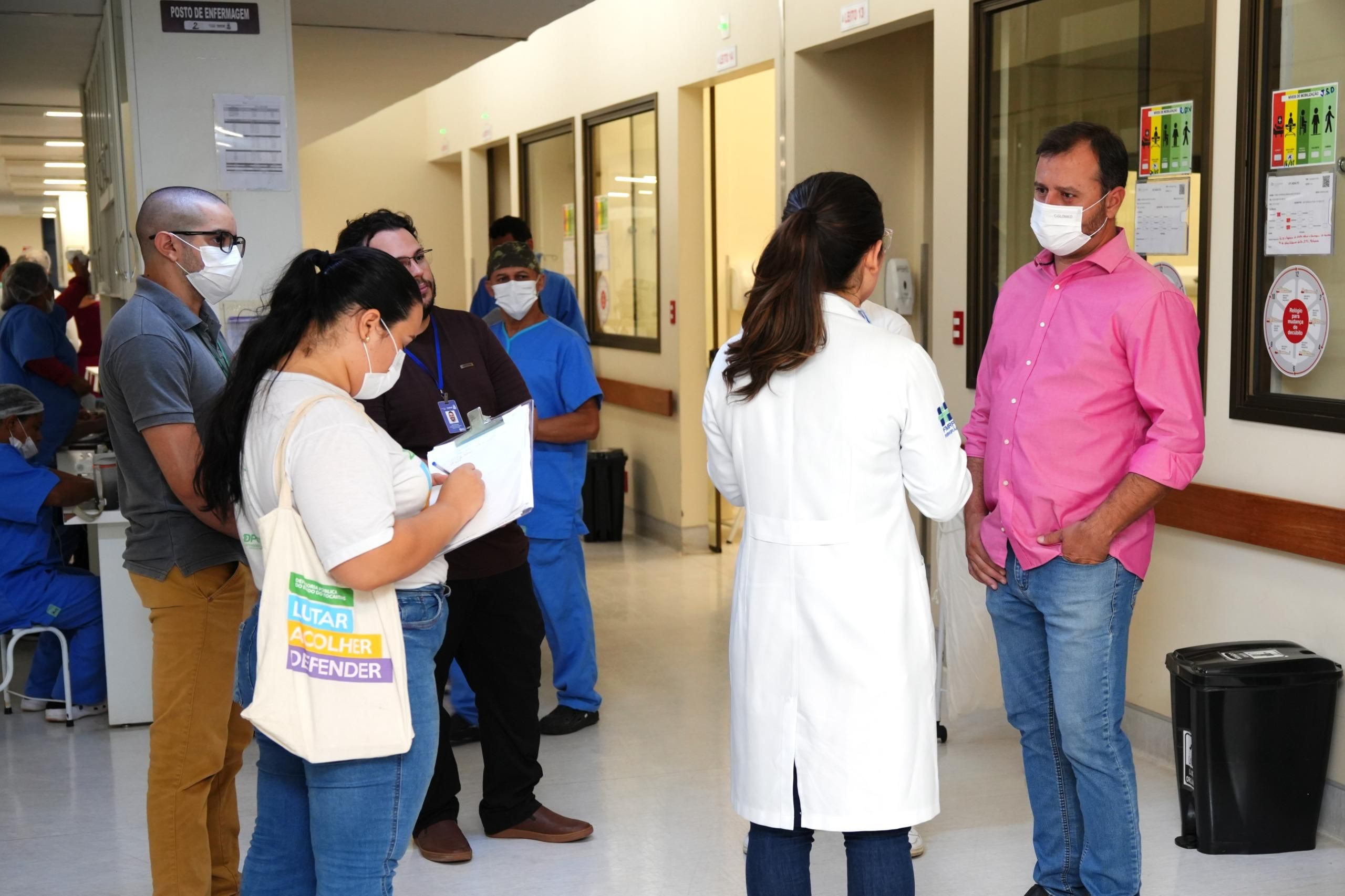 Vistoria percorreu várias alas do Hospital