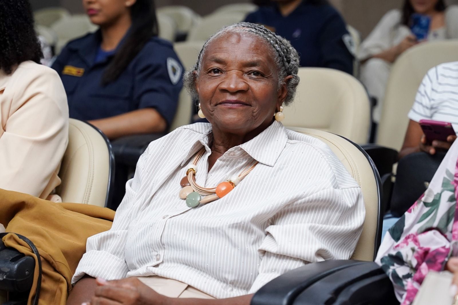 Aos 78 anos, a professora aposentada Miracy Pereira de Sousa Oliveira, destacou a sororidade como parte da vivência no curso