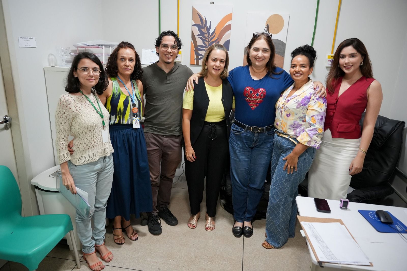 O Nudem foi recebido por profissionais da Equipe Multidisciplinar que atua no Serviço de Atendimento às Vítimas de Violência Sexual