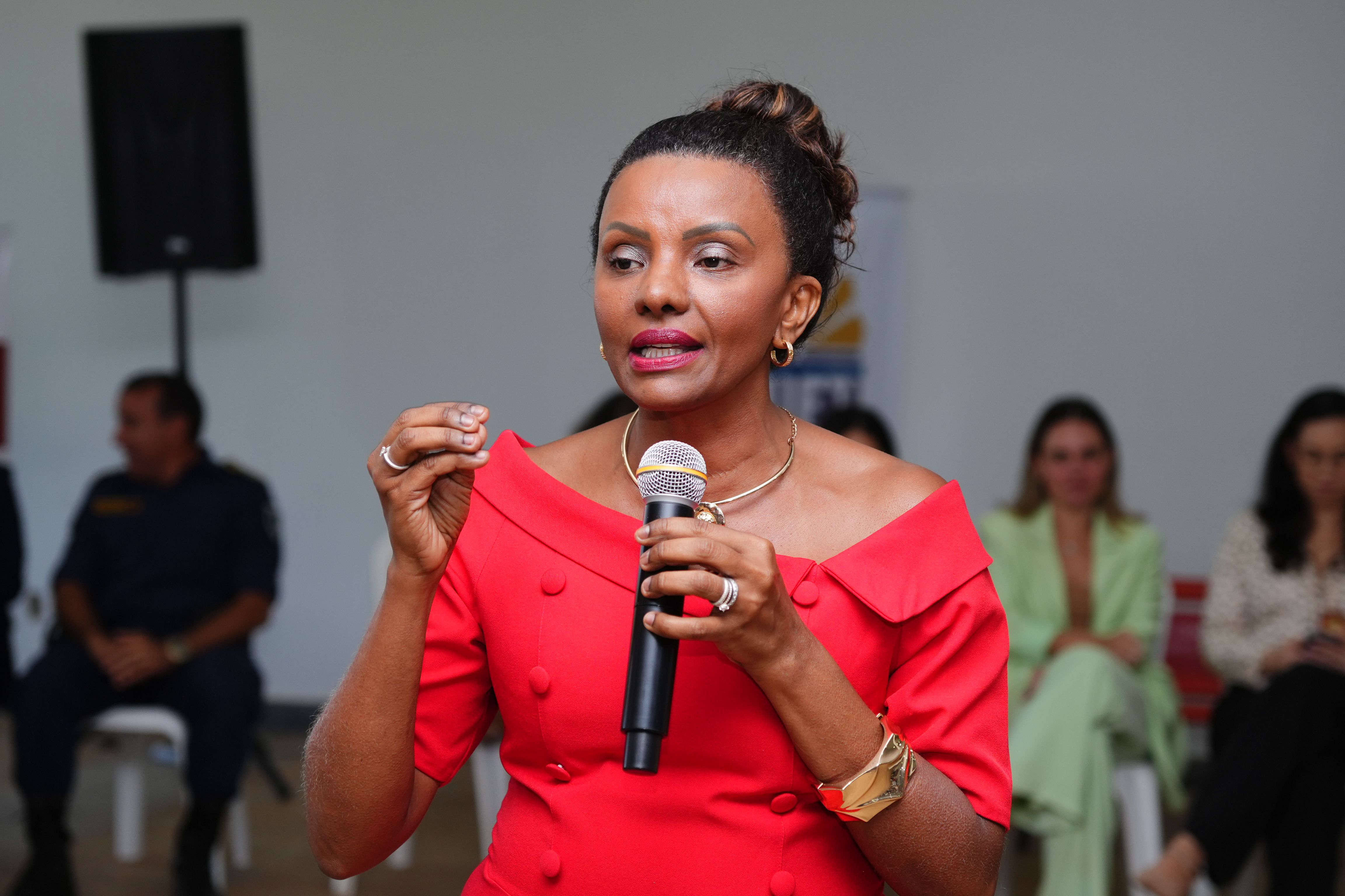 A reitora da UFT, Maria Santana Milhomem, conduziu o evento.