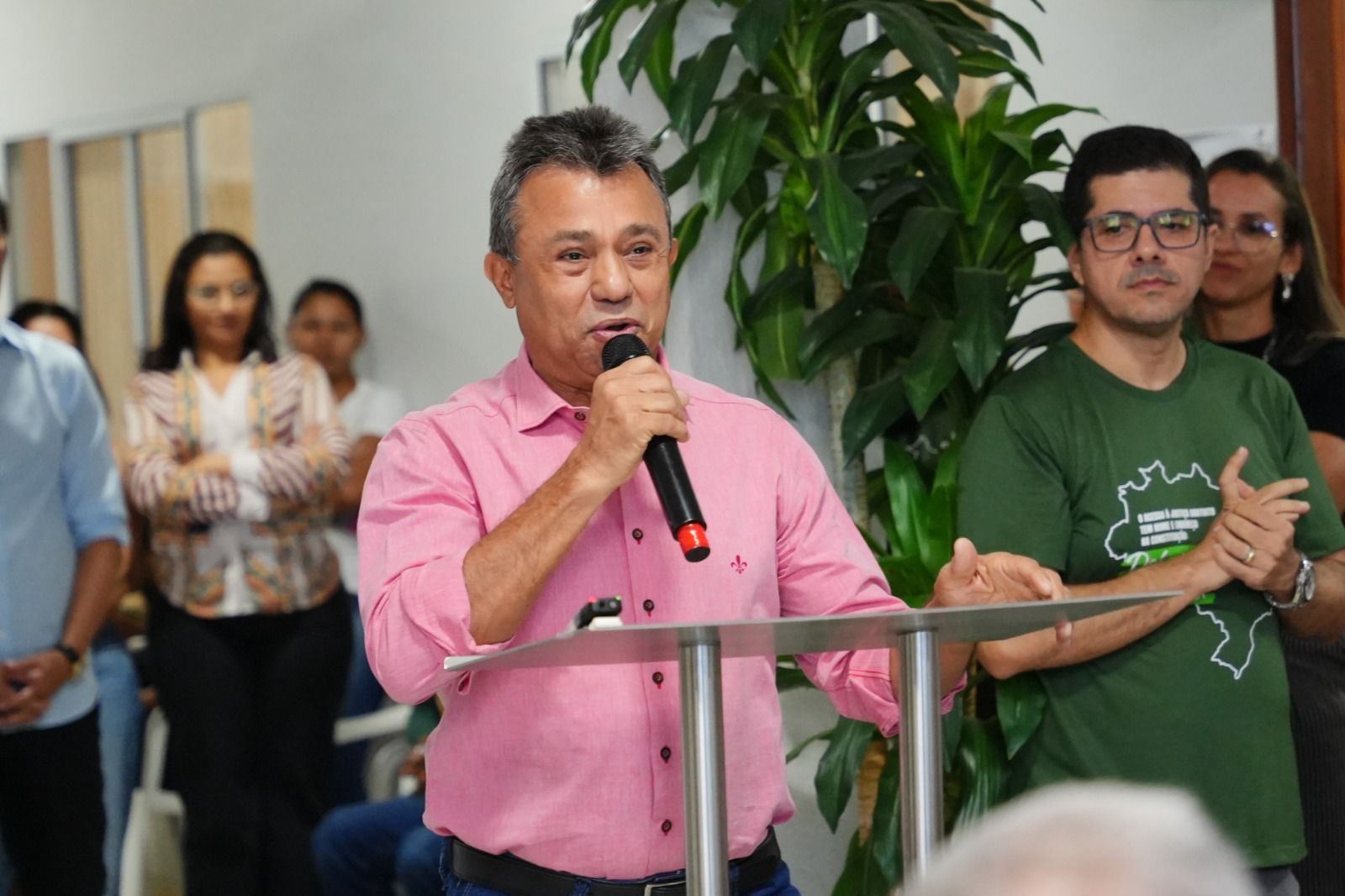 Defensor público Kita Maciel durante abertura das atividades