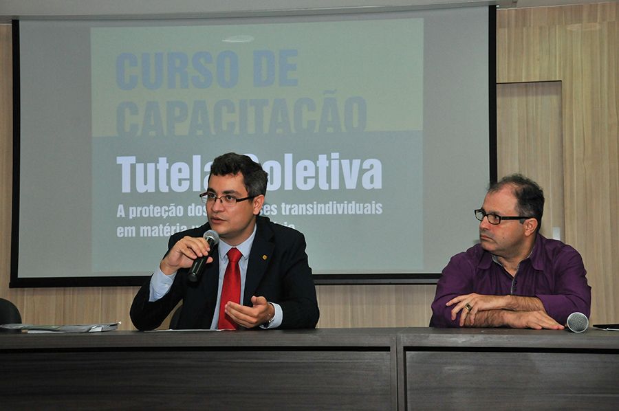 Defensor público e coordenador do DPAGRA e Silvano Lima da Pastoral da Criança