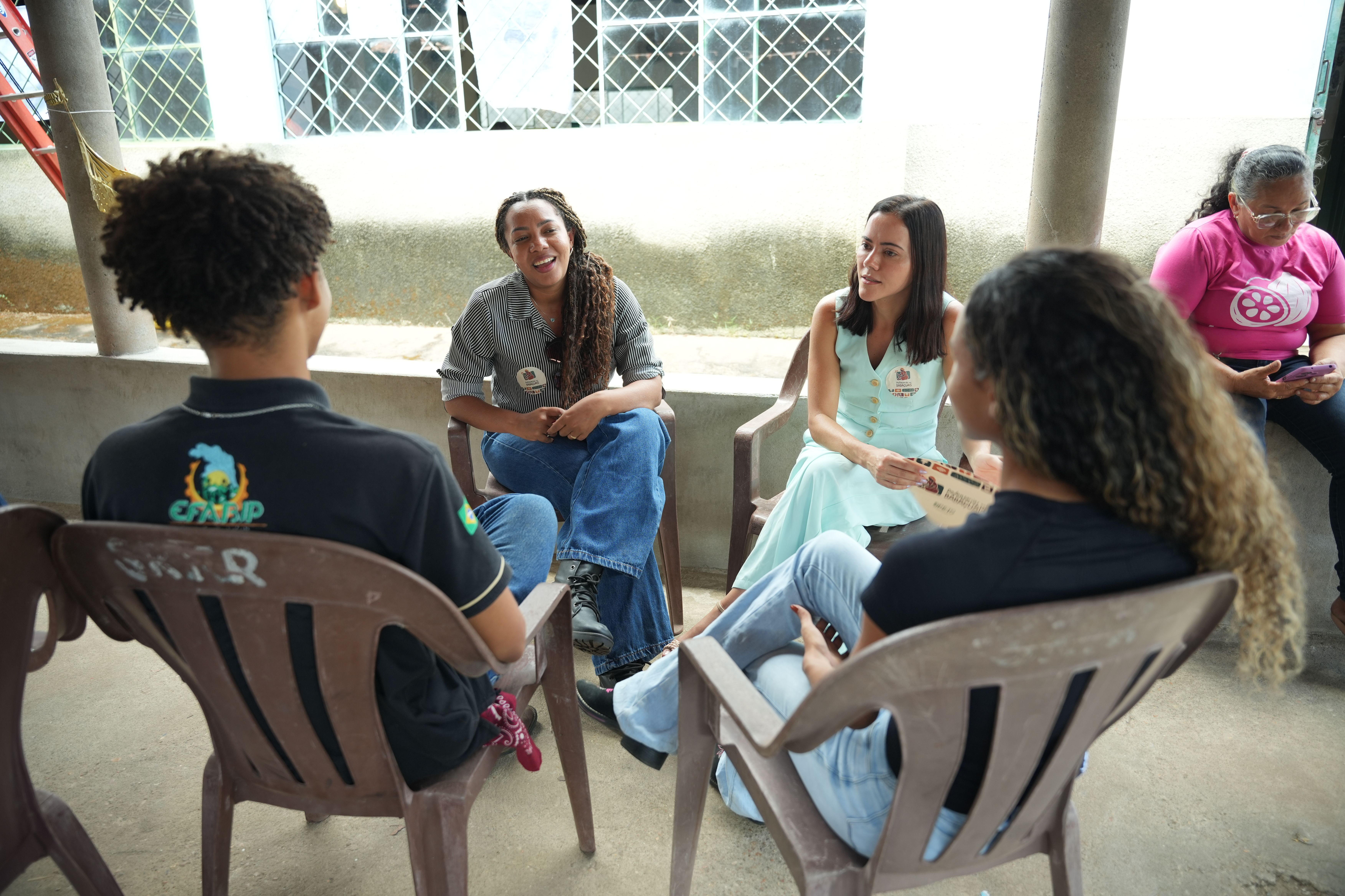 Equipe da Secretaria de Igualdade Racial e  Secretaria dos Povos Originários e Tradicionais