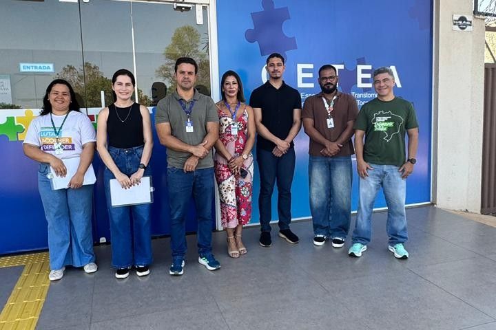 Equipe da DPE-TO que participou da inspeção no Centro Especializado no Transtorno do Espectro Autista