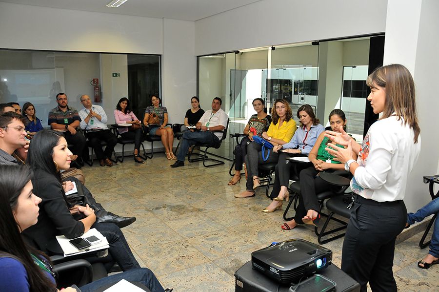Paula Karina durante o curso Gestão do Conhecimento