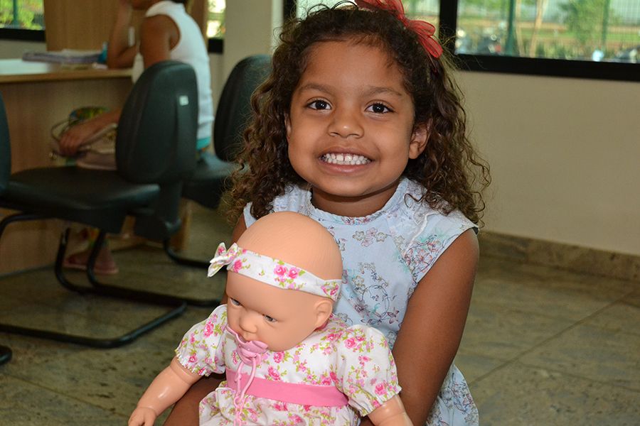 Crianças atendidas na Brinquedoteca de Palmas