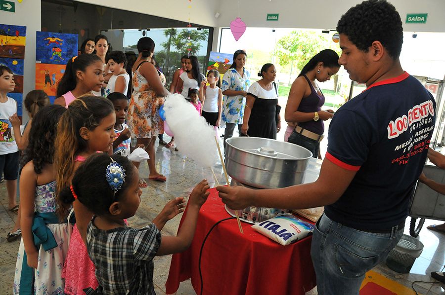 Crianças atendidas na Brinquedoteca de Palmas
