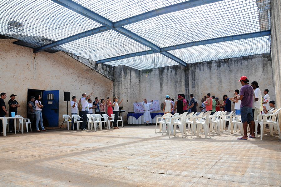 Momento de celebração na Casa de Prisão Provisória de Porto Nacional
