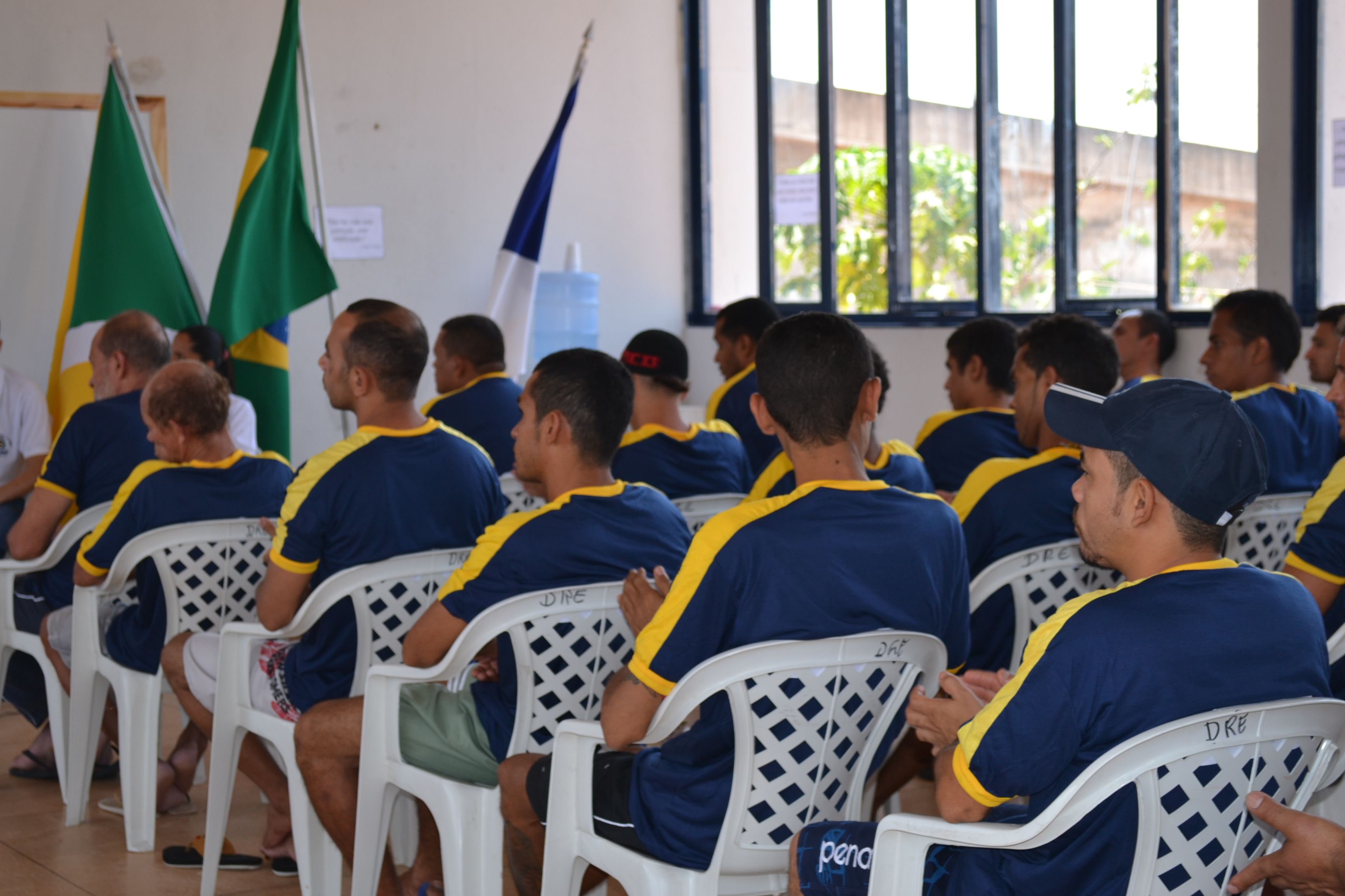Reenducandos participam de aula inaugural
