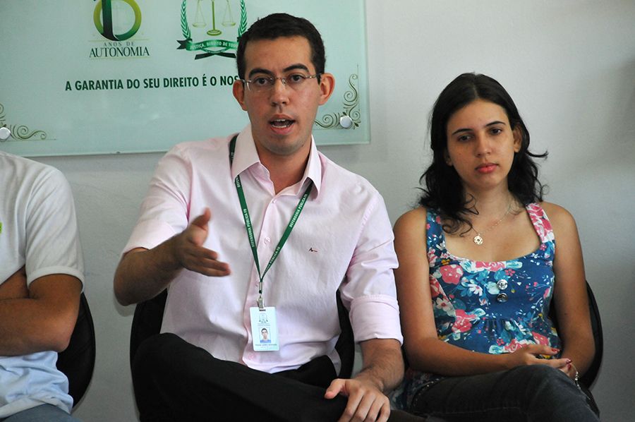 Assistente de defensoriaThiago Vinicius Gomes, participa com sugestões durante o Alinhamento Estratégico