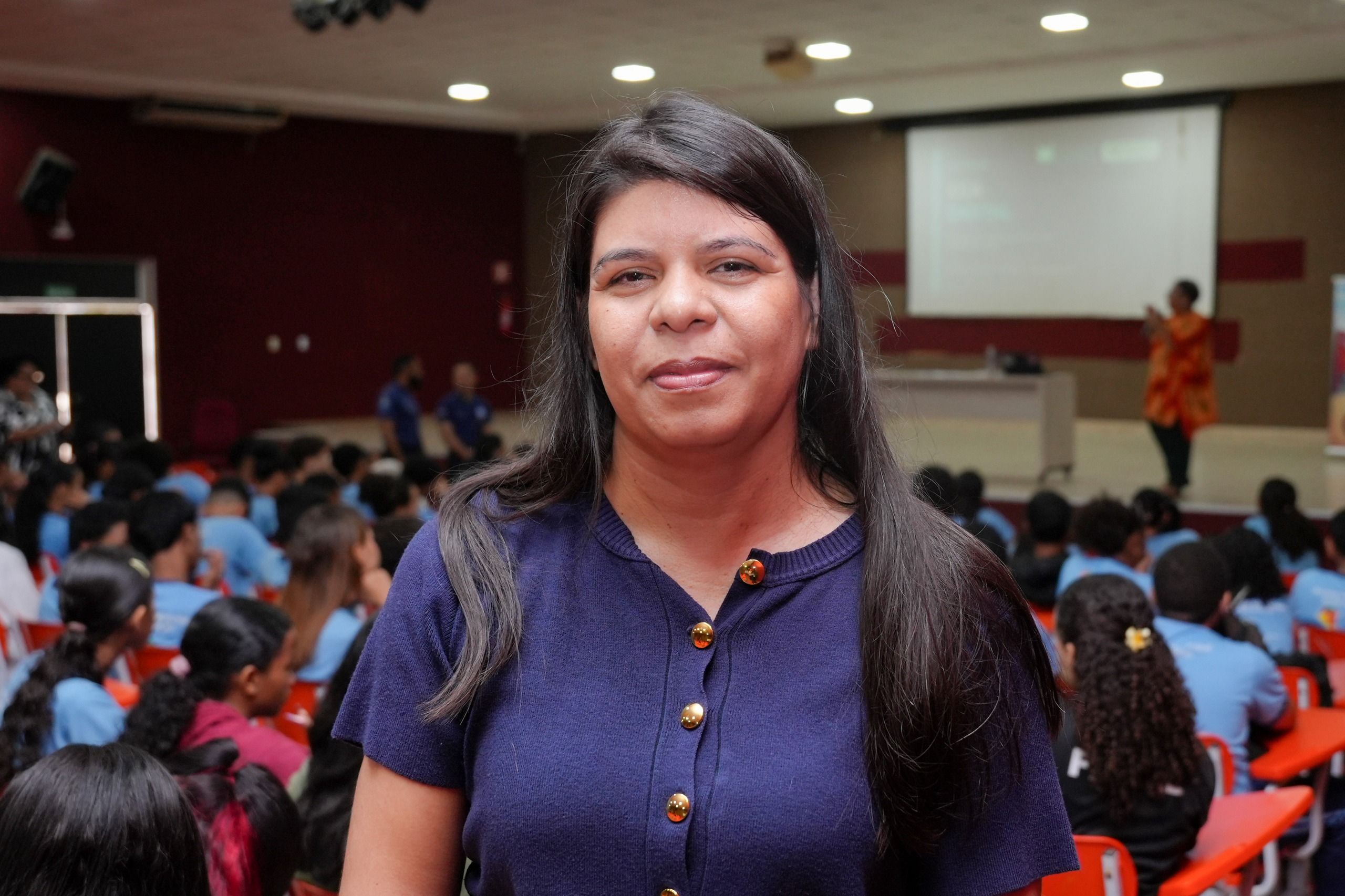 A psicóloga da Escola, Renata Lima destacou que a ação ajuda toda a comunidade escolar