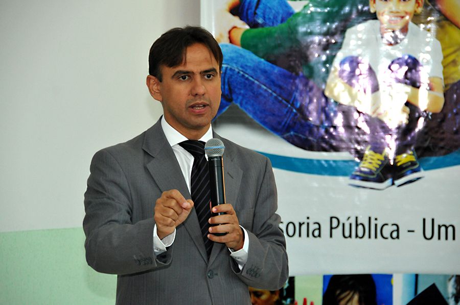 Defensor geral, Marlon Amorim, falando sobre a importância da integração para uma boa gestão