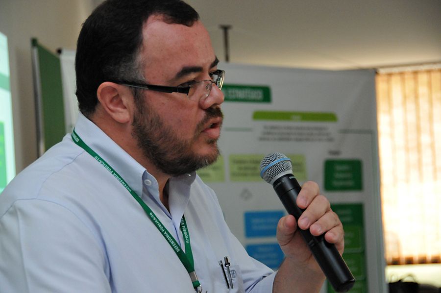 Diretor de Planejamento, Francisco Góis, durante exposição do Mapa Estratégico da Defensoria