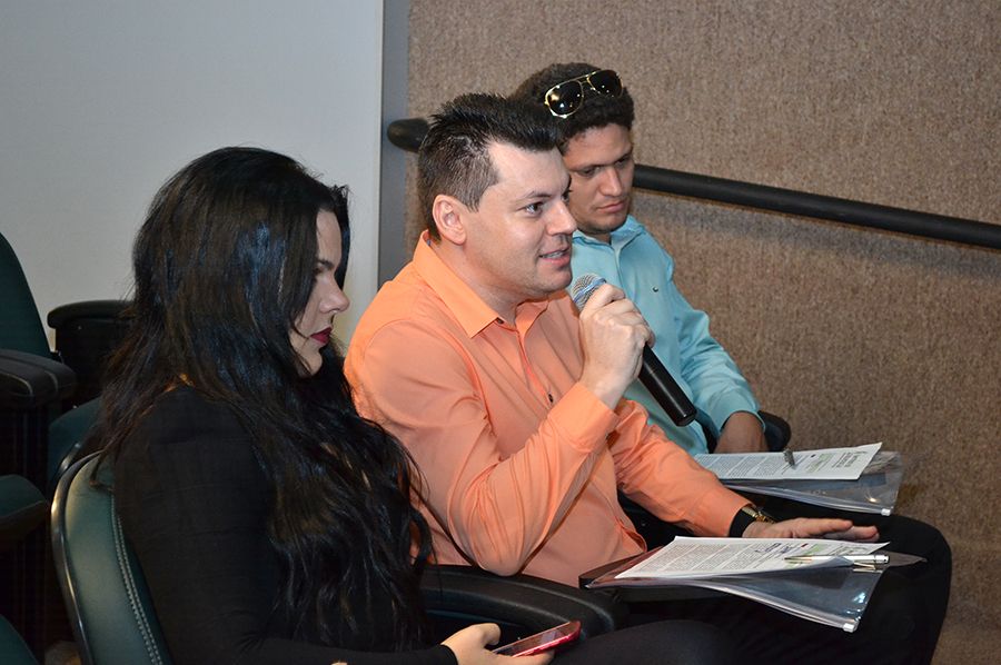 Defensores Luis Gustavo Caumo, Wenessa Rodrigues e o Evandro Soares da Silva