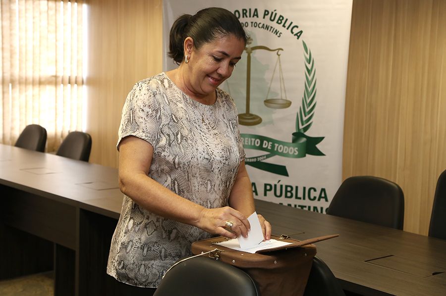 Corregedora geral em substituição, defensora pública Maria de Lourdes Vilela