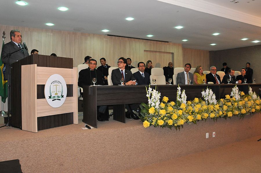 Pronunciamento do secretário-chefe da Casa Civil, Télio Leão Ayres