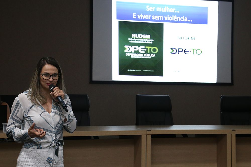 Franciana Di Fátima reforçou a missão do Nudem