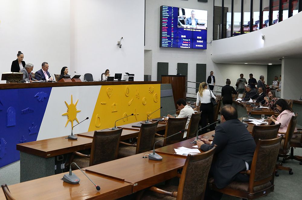 Sessão da AL em que Projeto de Lei foi apresentado