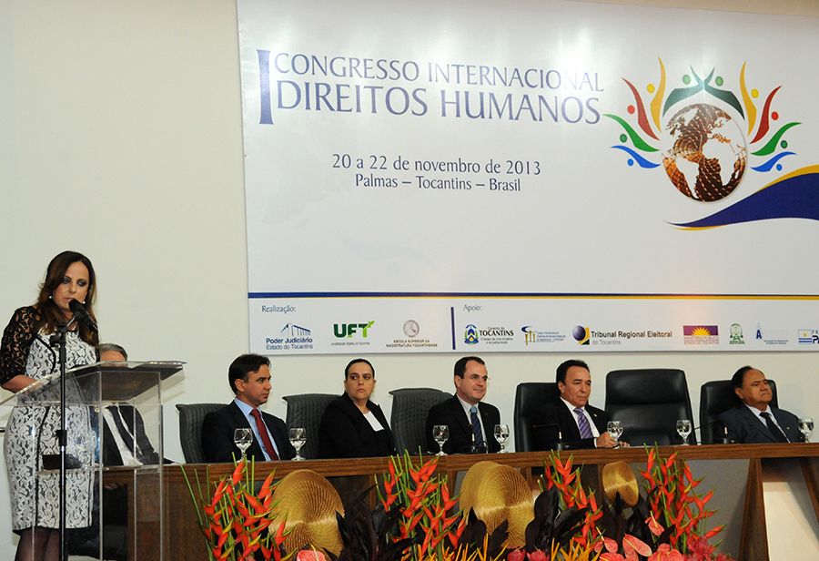 Presidente do Tribunal de Justiça Angela Prudente em pronunciamento