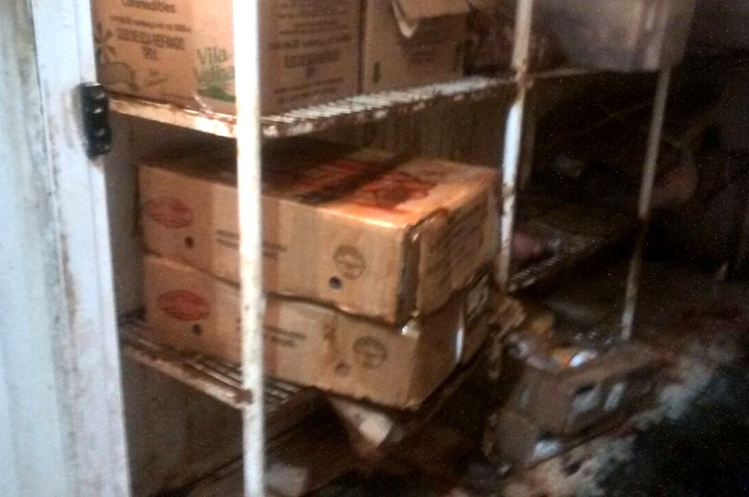 Amazenamento de alimentos em situação caótica no presídio em Gurupi