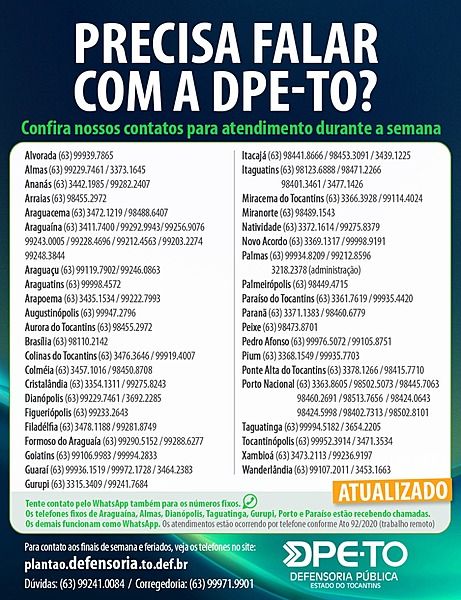 Telefones por cidade: salve a imagem no seu celular