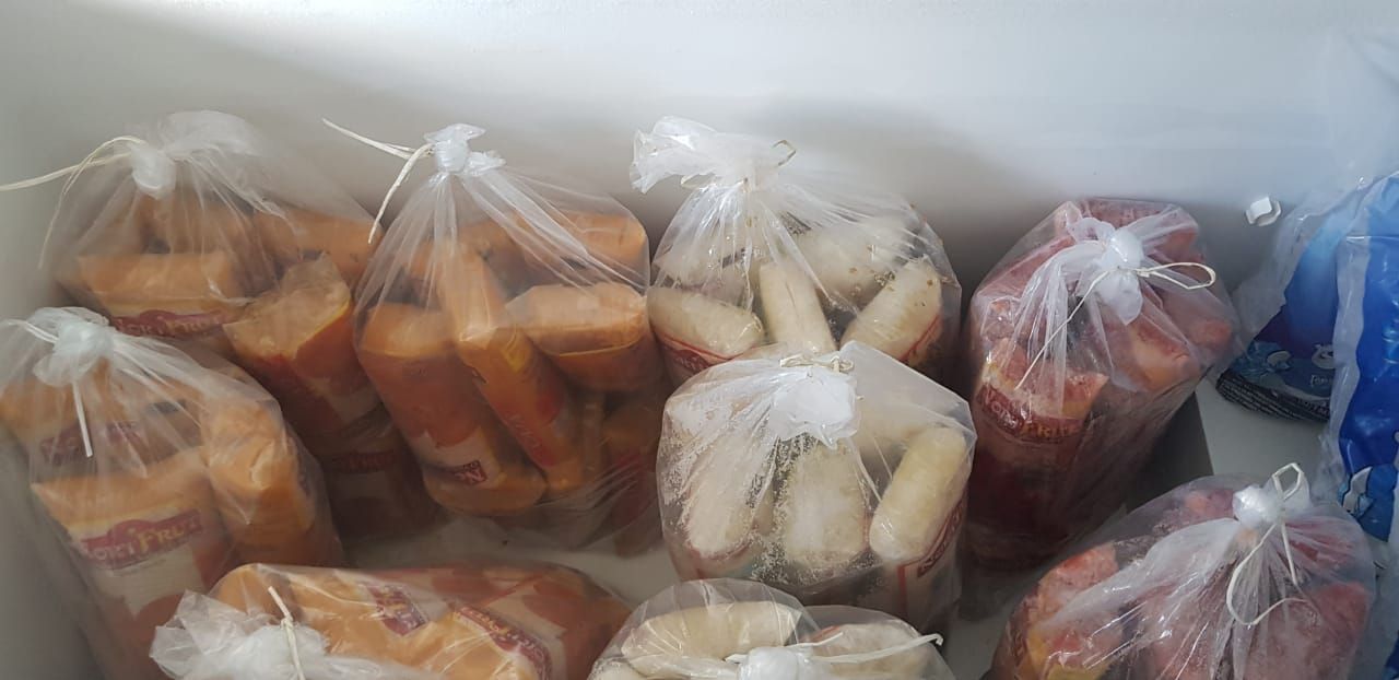 Polpas de frutas foram doadas por meio do programa Mesa Brasil