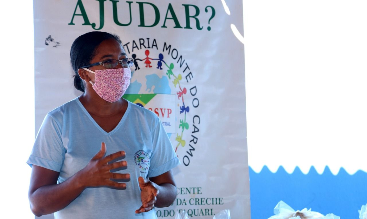 Léia Cosme, coordenadora da Creche Comunitária Monte do Carmo