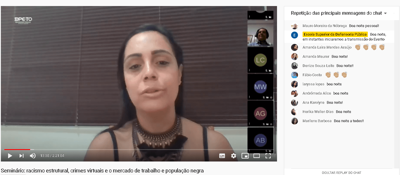 A professora Beatriz Cilene Mafra Neves afirmou que a problemática do racismo é inaceitável