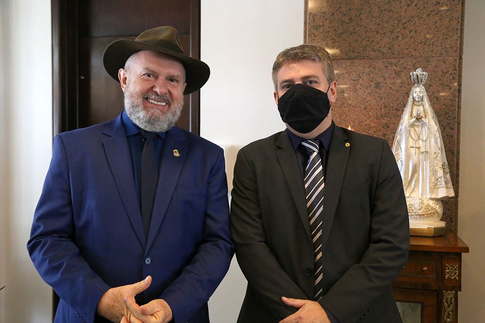 Fábio Monteiro (D) e o governador Mauro Carlesse