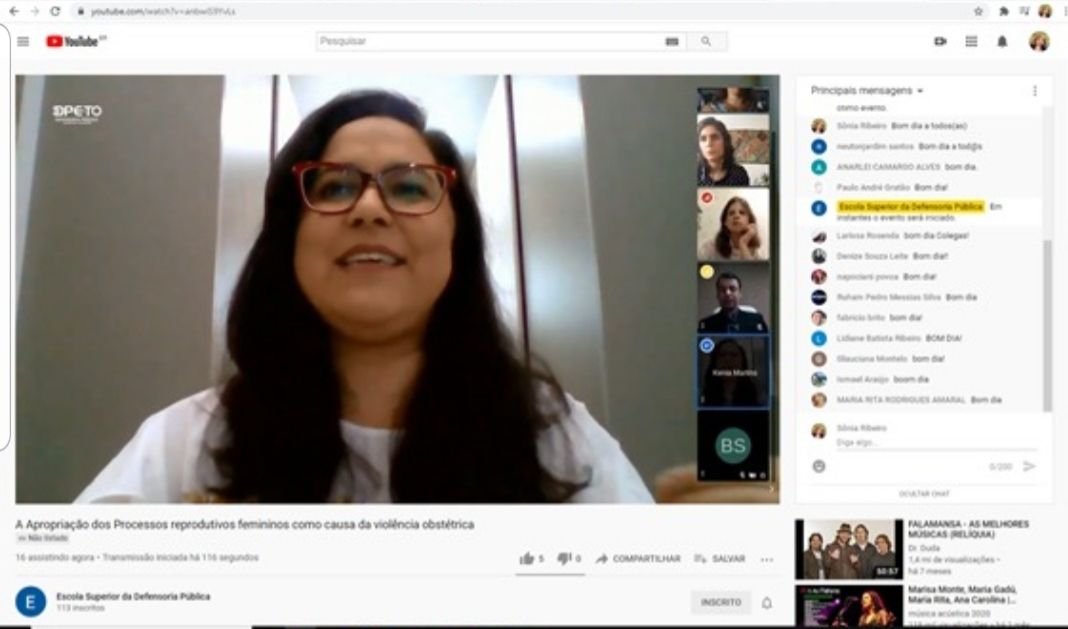 Kênia falou sobre a importância da efetivação da Lei do Acompanhante