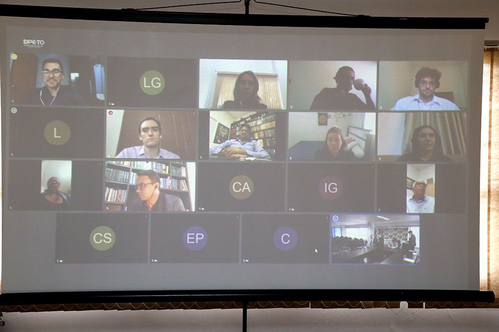 Coordenadores participaram da solenidade por videoconferência