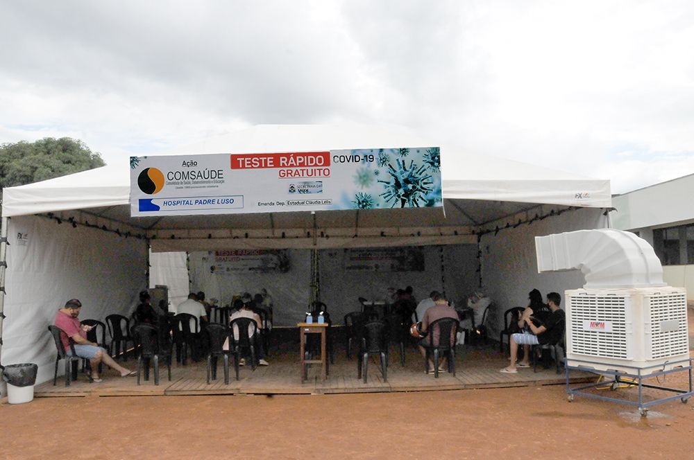 Tenda estará no Hospital Padre Luso até o próximo sábado, 6