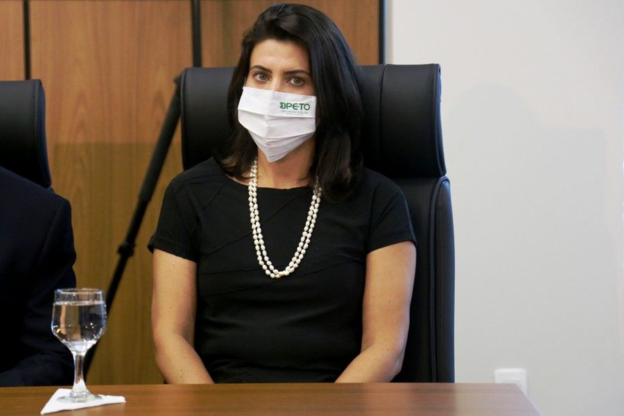 Diretora da Regional da DPE-TO em Palmas, a defensora pública Fabiana Razera representou a Defensoria Pública no evento