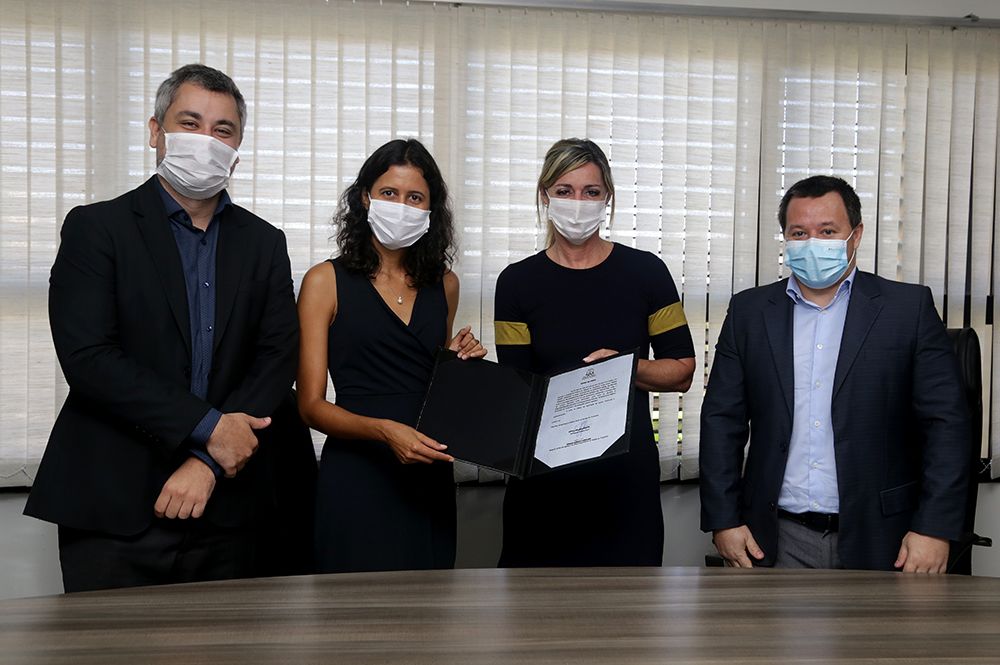 Membros da Administração Superior estavam presentes no ato da posse
