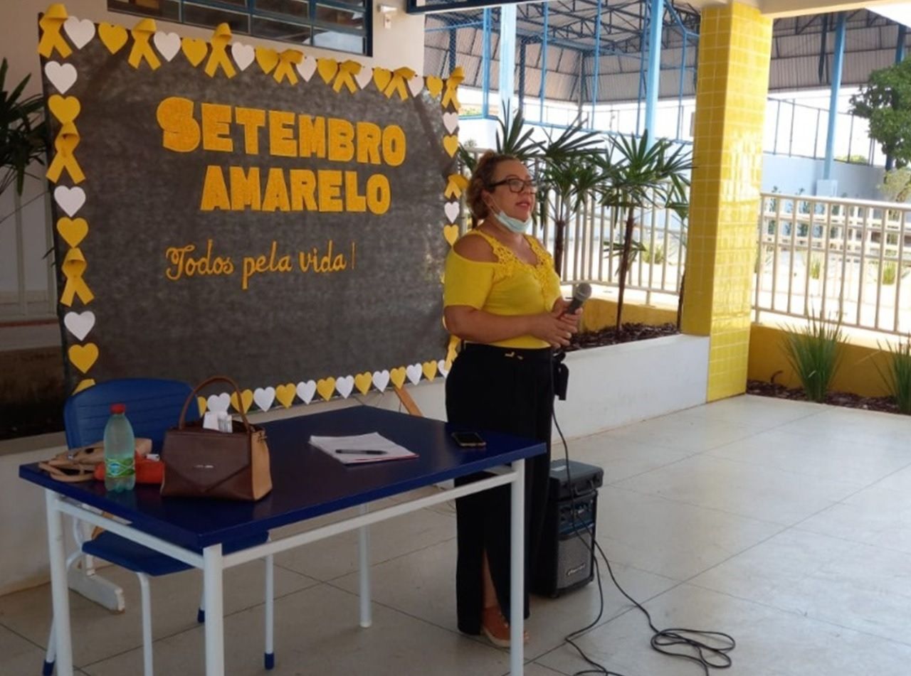 A psicóloga Nilda Belo foi a responsável por ministrar a palestra