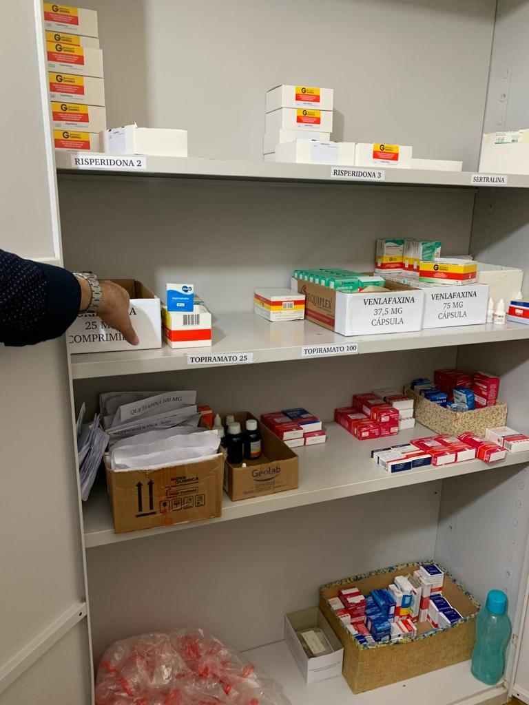 No Caps II, a vistoria constatou a falta de alguns medicamentos