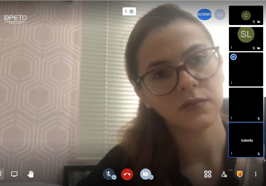 Defensora pública Isabella Faustino Alves foi debatedora em mesa redonda