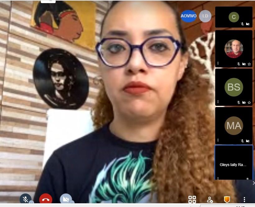 Gleys Ially foi uma das debatedoras na mesa redonda "Teoria Crítica dos Direitos Humanos"