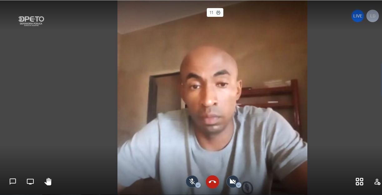 O Kalunga Lourivaldo dos Santos Souza foi um dos palestrantes da mesa redonda sobre os quilombolas
