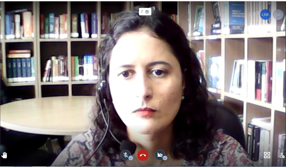 Téssia Gomes Carneiro participou da mesa redonda "Direito e Literatura - Análise da obra ‘Os Miseráveis’ e sua atualidade"
