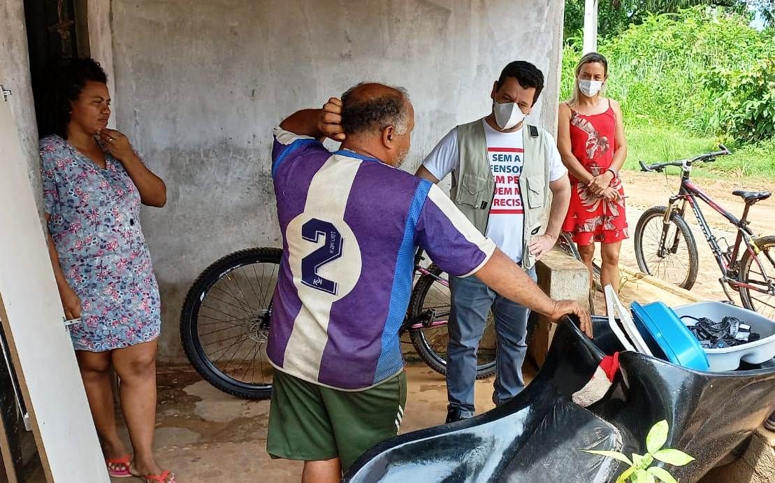 Pessoas impactadas com as consequência da enchente em Itaguatins relataram à Defensoria a situação atual