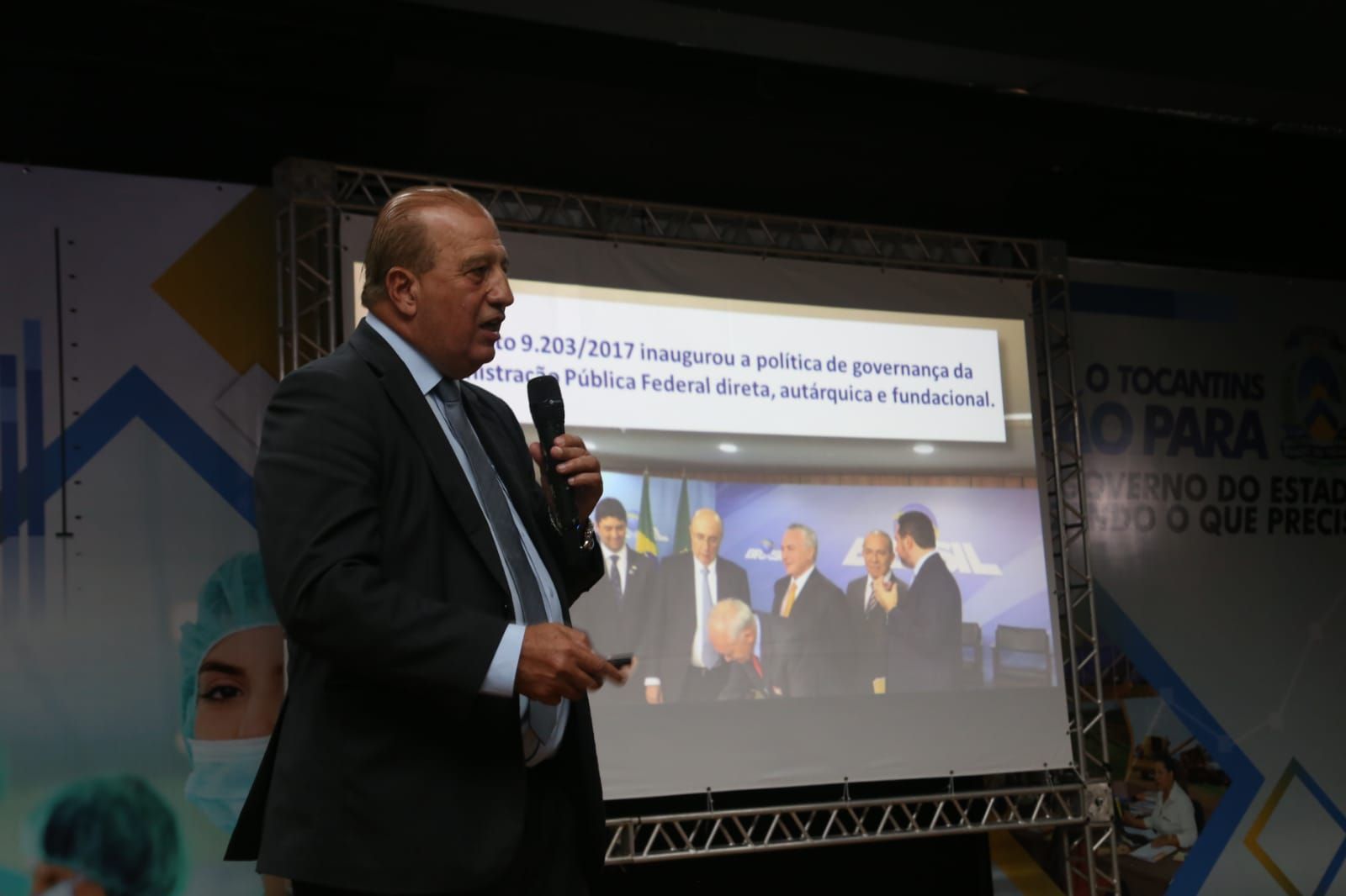 Ministro do Tribunal de Contas da União  Augusto Nardes ministrou a palestra “Governança pública: o desafio do Brasil”.